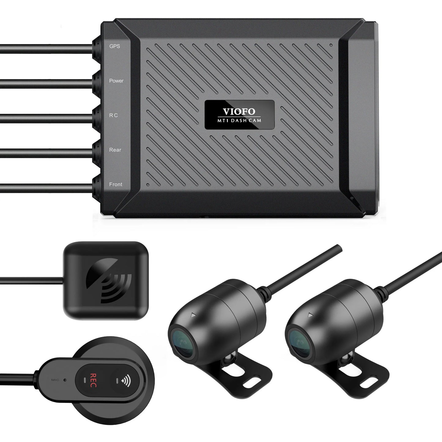 Viofo MT1 Motorsport Front & Rear Dash Camera, 1080p + 1080p @ 30fps, 32GB, WiFi, GPS