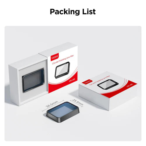 Viofo CPL-600 Anti-Glare Linear Polarizer Filter for the RTC420, RC320, A329S, A329T and A229 Ultra Series Dash Cams