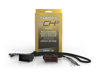 iDatalink Maestro HRN-DSP-CH3 Chrysler, Dodge, Fiat, Jeep and RAM Plug & Play T-Harness - Lockdown Security