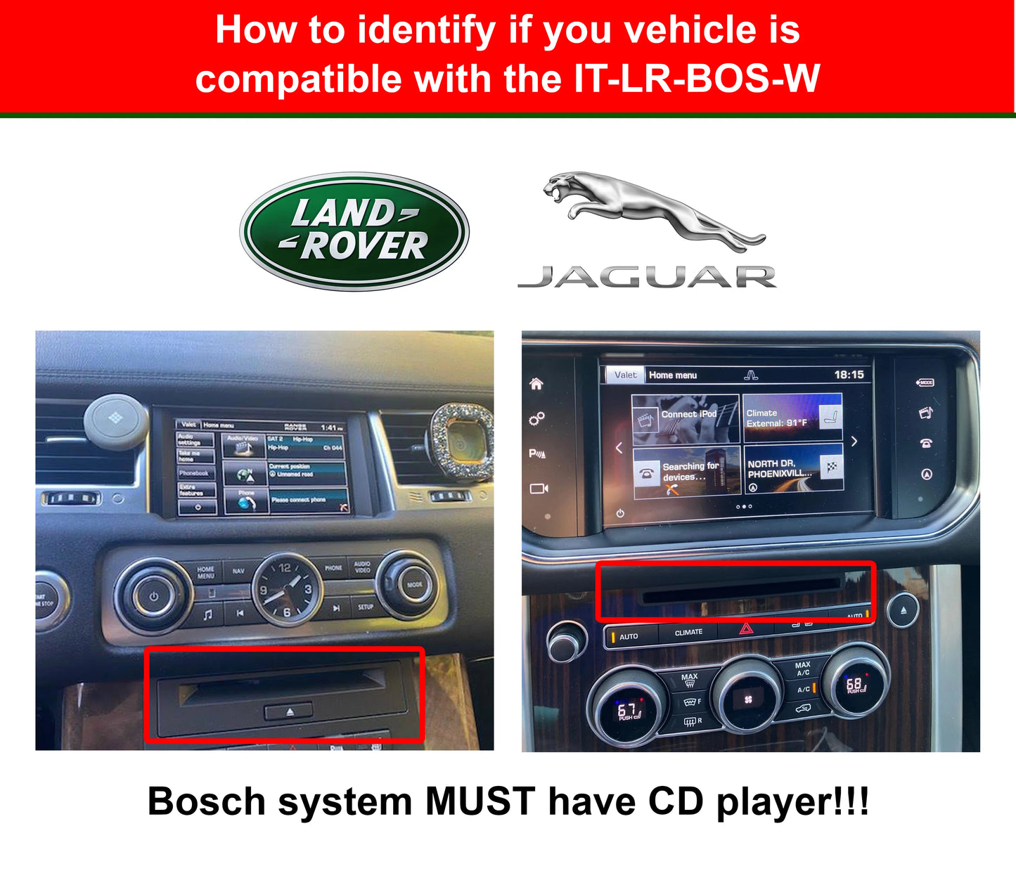 ZZ-2 ITZ-LRB Wireless CarPlay and Android Auto Interface ⭕ Replaces Factory Navigation