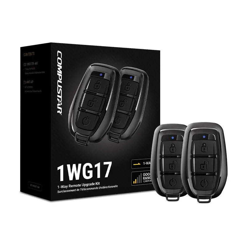 Compustar RF-1WG17-AP Key Fob Kit, 1-Way, 1500 Foot Range