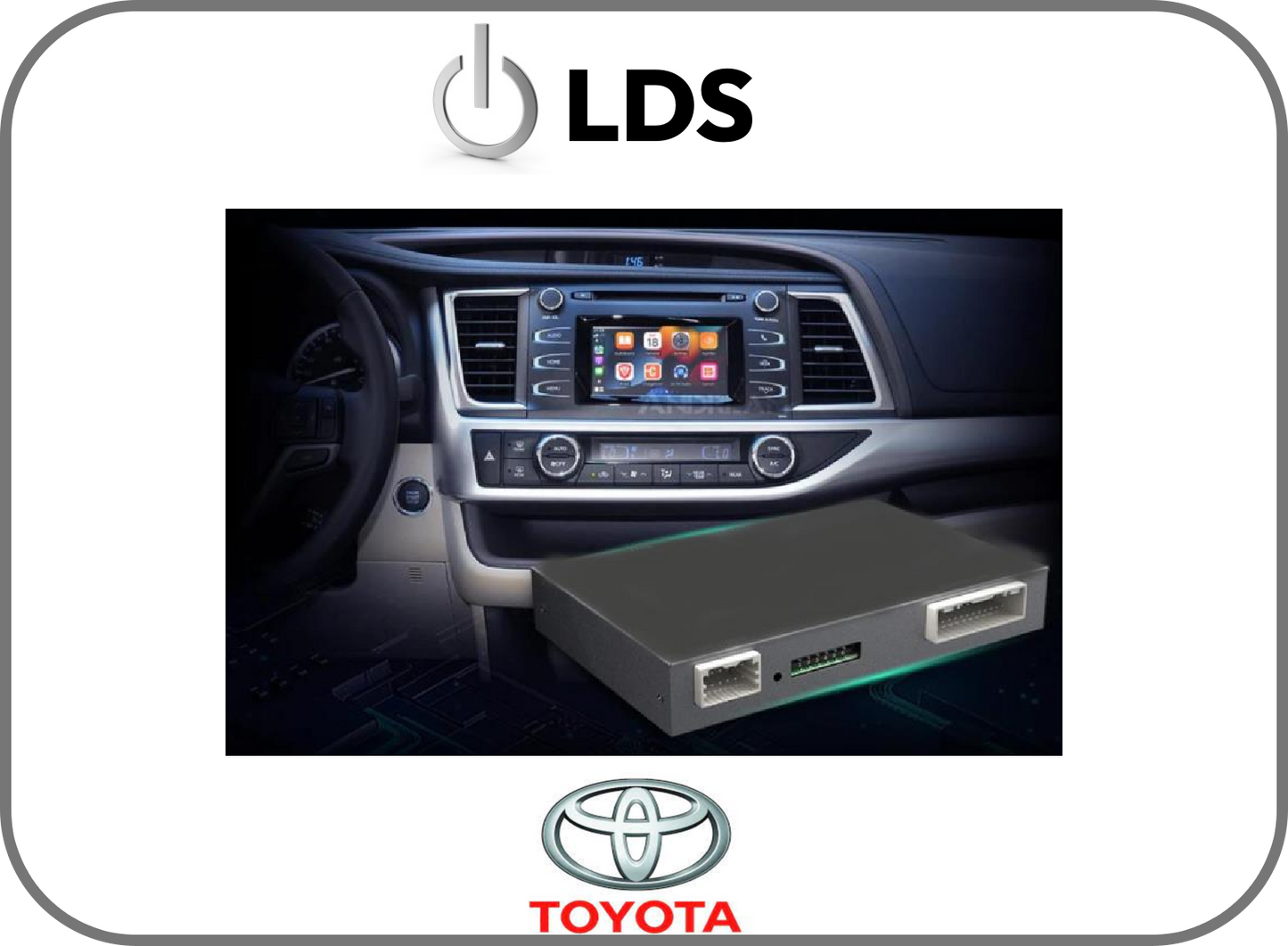 LDS EW-TYTCP-02B Toyota Wireless CarPlay and Android Auto Interface ⭕ NOT Compatible with Panoramic 360 camera system