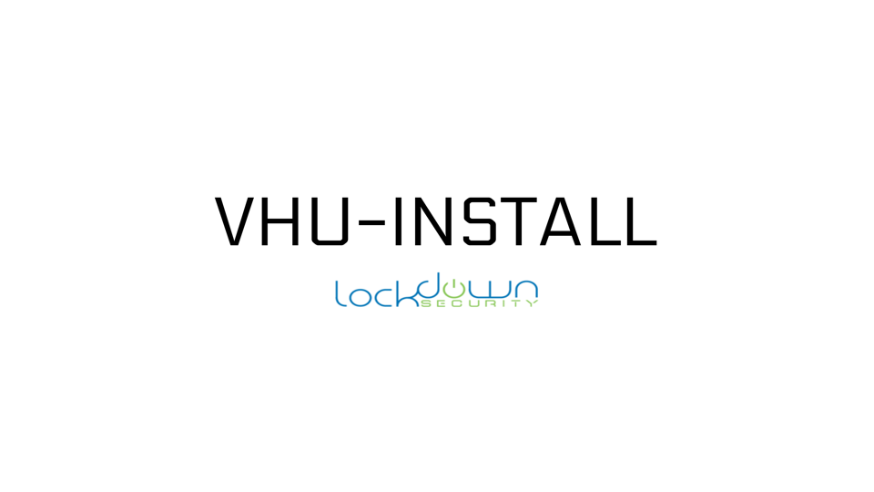 Multimedia Receiver Installation, VHU-Install