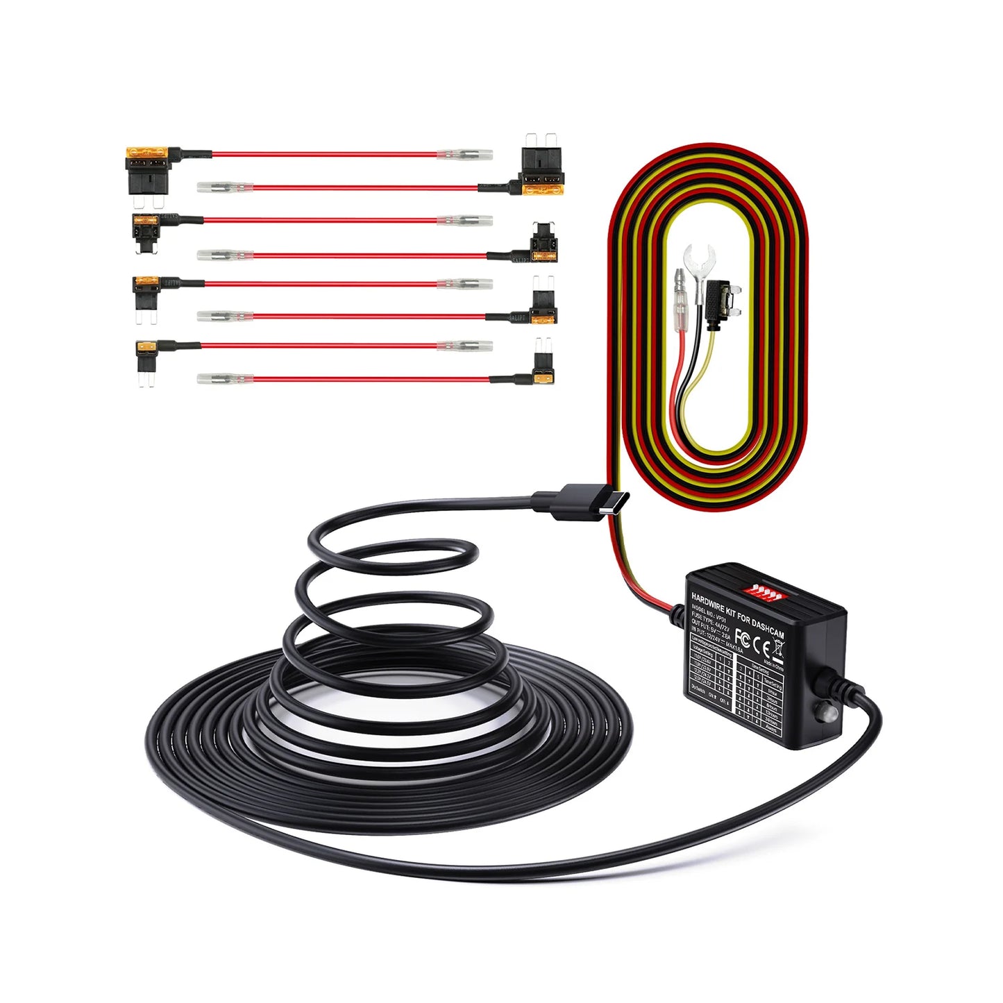 Vantrue VP01 Power Cable, Fits N2X, N4 Pro, N5, E360