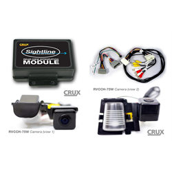 Crux RVCCH-75W Back Up Camera Interface & Camera Package for 2007 - 2015 Jeep Wrangler - Lockdown Security