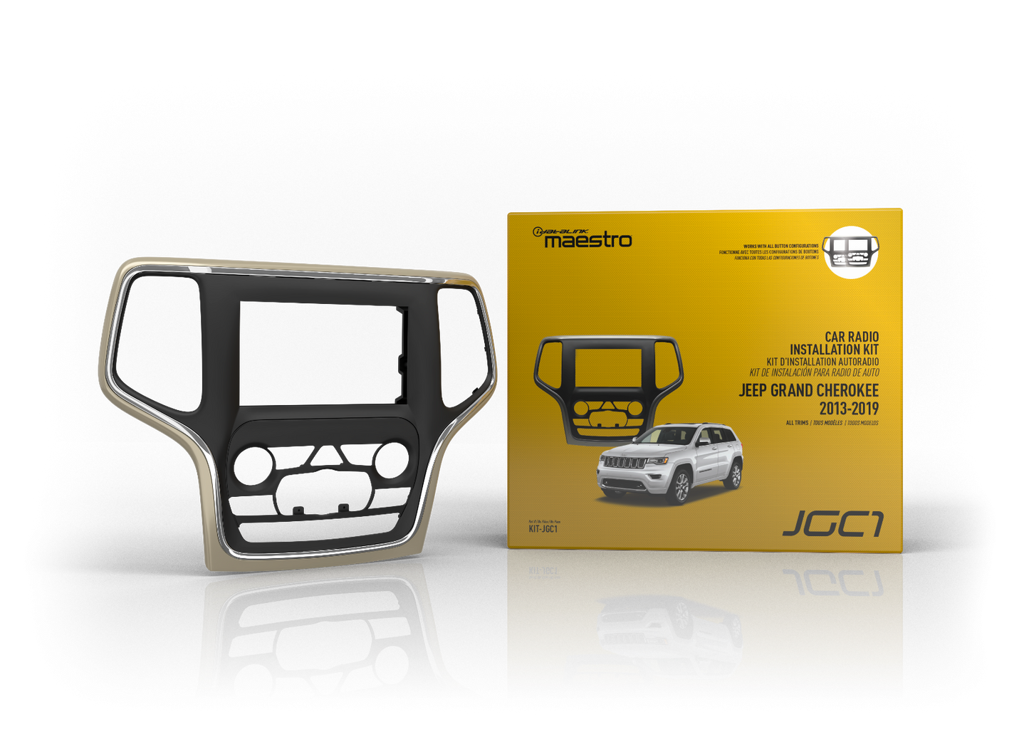 iDatalink Maestro KIT-JGC1 2014-Up Jeep Cherokee Double DIN Dash Kit - Lockdown Security