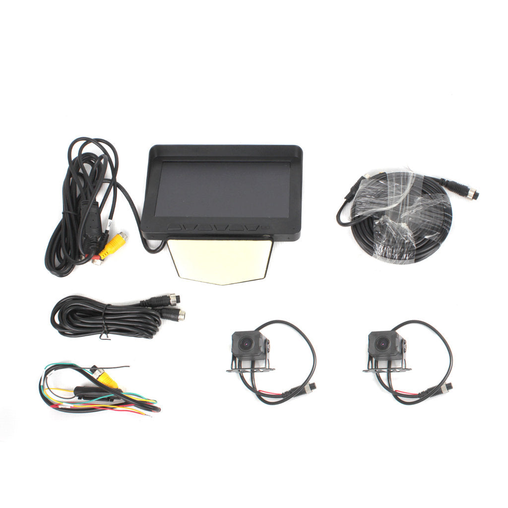 Steelmate C20 Back Up Camera Kit with 2 Cameras, 720p @ 30fps (all cameras), 7" LCD Screen, Voice Control