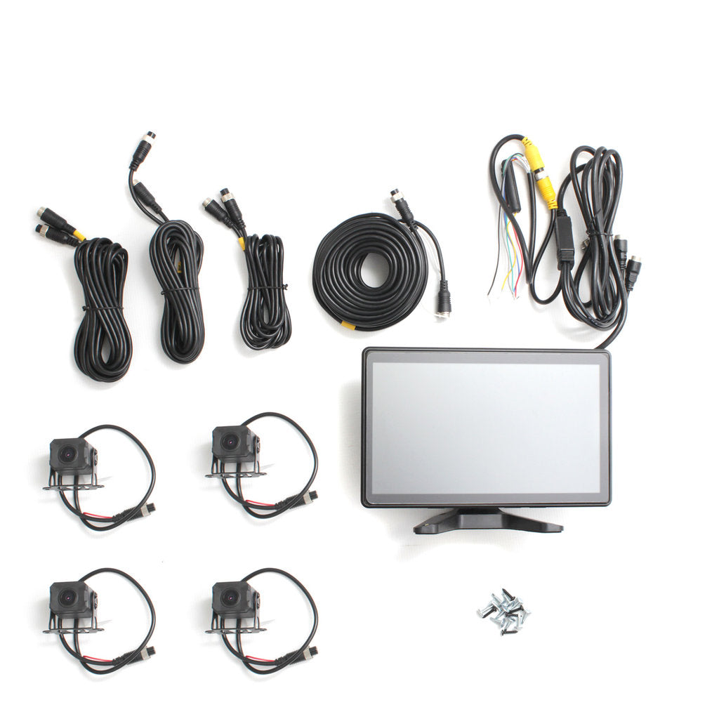 Steelmate C40 Multi Camera Kit with 4 Cameras, 720p (x4) @ 30fps, 10.1" LCD Screen, Voice Control, AI Blind Spot Detection