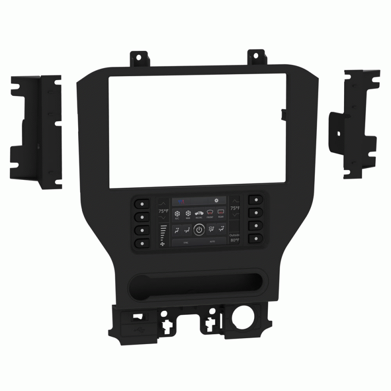 Metra 108-FD6CH 2015 - Up Ford Mustang (with 8" screen) Modular Dash Kit - Lockdown Security
