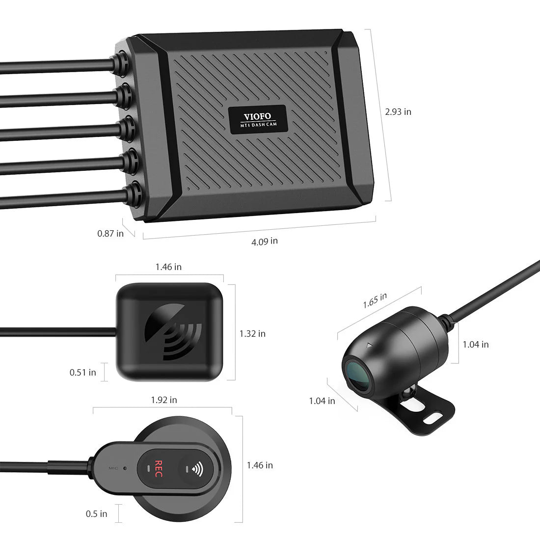 Viofo MT1 2 Channel Motorcycle Dash Cam