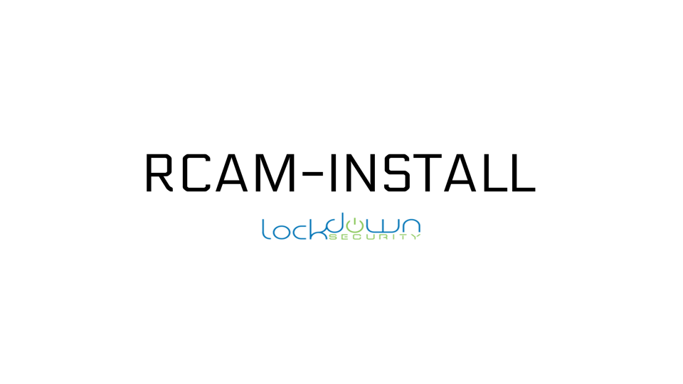 Back Up Camera Installation, RCAM-Install