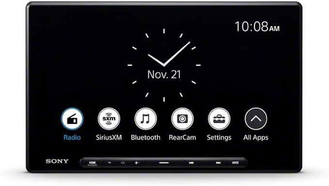 Sony XAV-AX8500 Multimedia Receiver, 10.1", Wireless Android Auto & CarPlay, HDMi Input, 5 Volt RCA