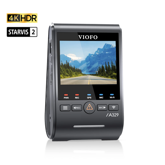 Viofo A329S 1CH Dash Camera, 4K @ 60fps, Wi-Fi 6, GPS, Sony STARVIS 2 Sensor