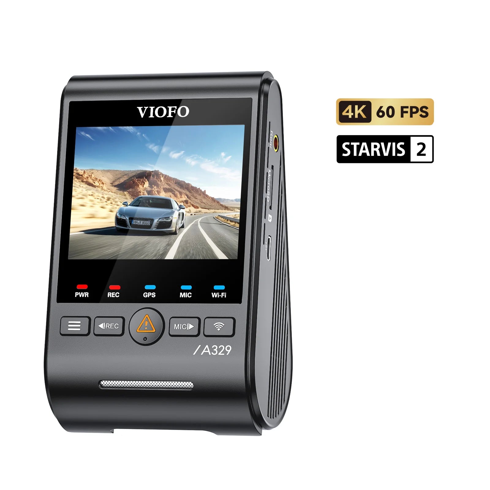 Viofo A329 1CH Dash Camera, 4K @ 60fps, WiFi, GPS, Sony STARVIS 2 Sensor