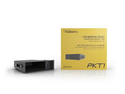 Idatalink Maestro ACC-KIT-PKT1 Single DIN Universal Pocket with 2 x USB Ports - Lockdown Security