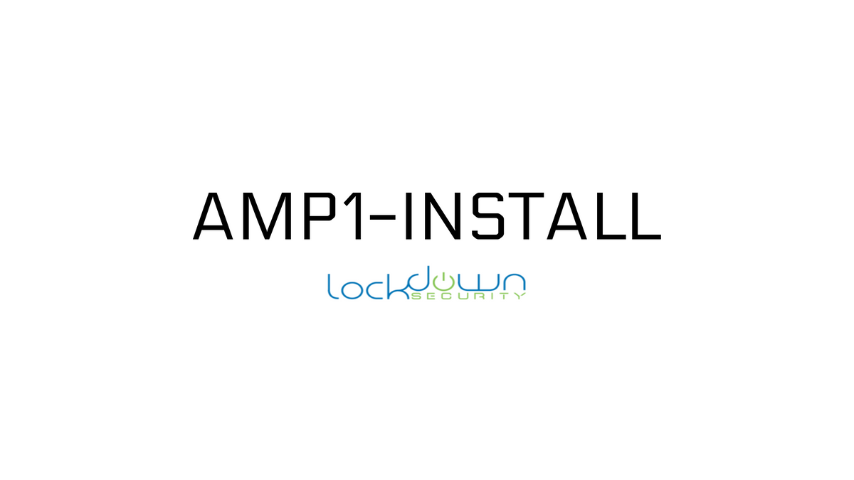 One Channel Amplifier Installation, AMP1-Install