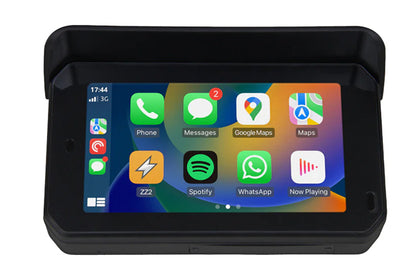 ZZ-2 B2P-DVR Motorcycle Apple CarPlay & Android Auto Media Screen with Front & Rear Dash Camera, 1080p + 1080p @ 30fps