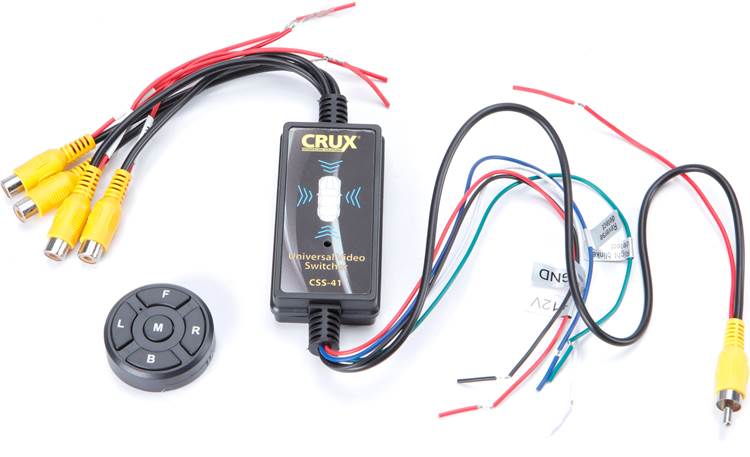 CRUX CSS-41 Video Switcher with Turn Signal Triggers and Wireless Remote Control - Lockdown Security