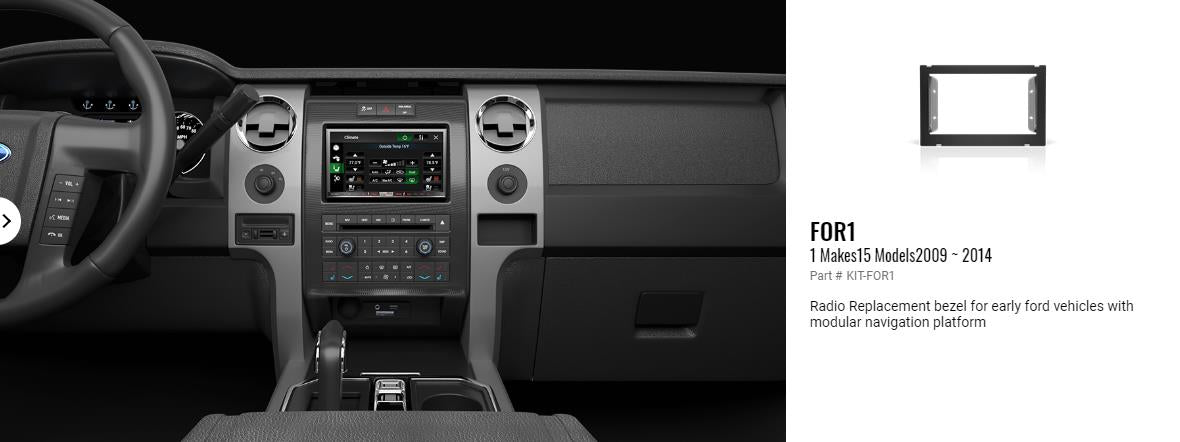 iDatalink Maestro KIT-FOR1 2008 - 2014 Ford Modular Navigation Platform Double DIN Dash Kit - Lockdown Security