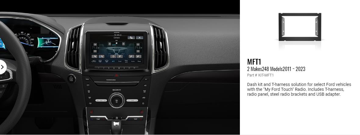 iDatalink Maestro KIT-MFT1 Ford 2011 - 2023 Double DIN Dash Kit