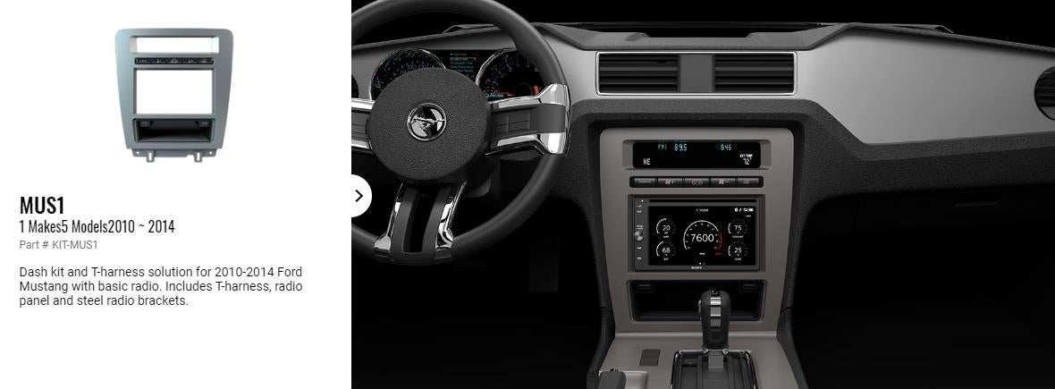 Ford mustang deals dash kit