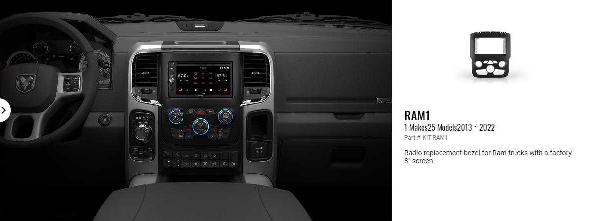 iDatalink Maestro KIT-RAM1 2013-Up RAM Double DIN Dash Kit - Lockdown Security