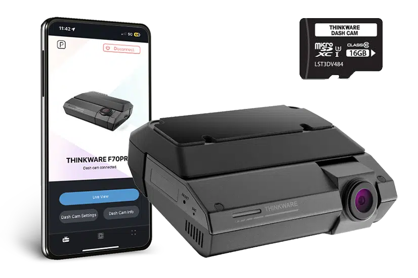 Thinkware F790CH16 Dash Camera 1080p @ 30fps, 32GB, WiFi, GPS