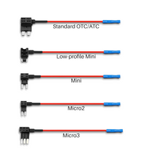 12 Volt Automotive Add-a-circuit Fuse Taps With Circuit Protection | ATC | ATM |ATMLP (Low Profile)| ATZ (Micro2 | ATW (Micro3)
