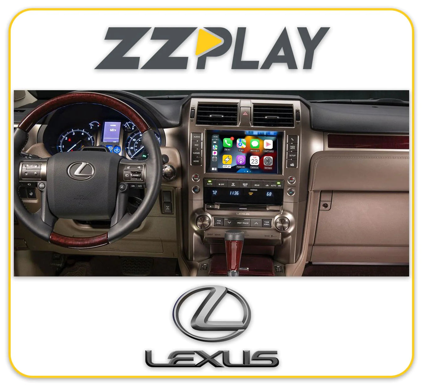 ZZ-2 ITZ-GX-A Wireless CarPlay and Android Auto Interface - Lockdown Security