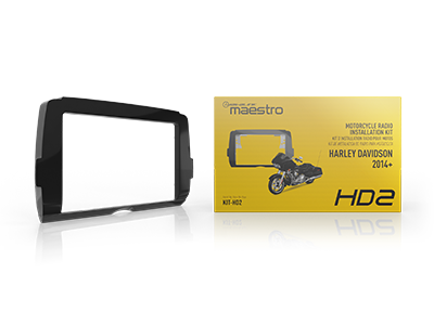 iDatalink Maestro KIT-HD2 2014 - Up Harley Davidson Motorcycle Double DIN Dash Kit - Lockdown Security