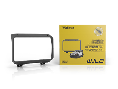 iDatalink Maestro KIT-WJL2 2018-Up Jeep Wrangler JL Double DIN Dash Kit - Lockdown Security