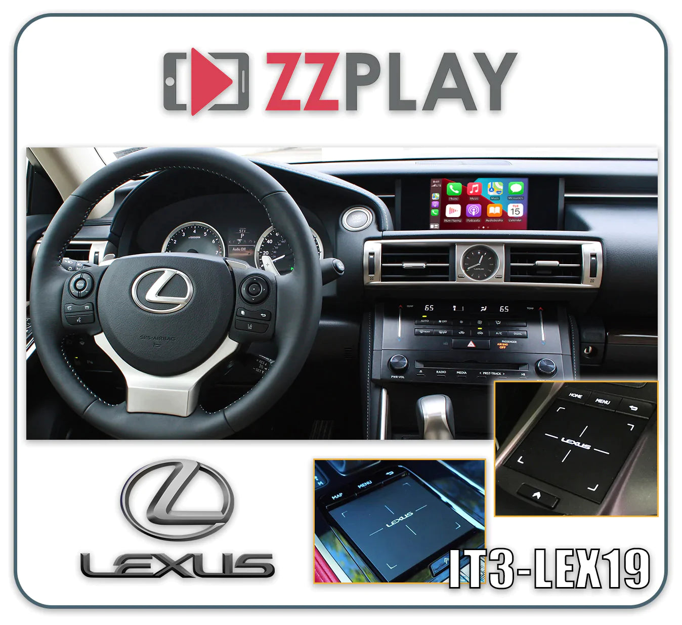 ZZ-2 IT3-LEX19 Wireless CarPlay and Android Auto Interface - Lockdown Security