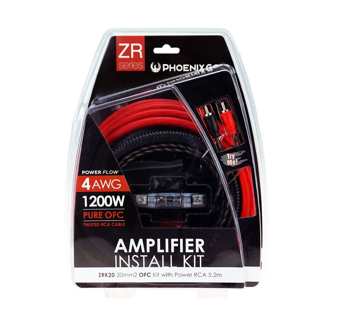Phoenix Gold ZRK20 4 Gauge Oxygen Free Copper (OFC) Amplifier Wiring Kit