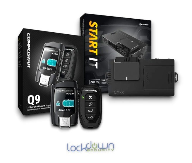 Compustar Q9-CMX-S Remote Starter, 2-Way LCD, 3000 Foot Range
