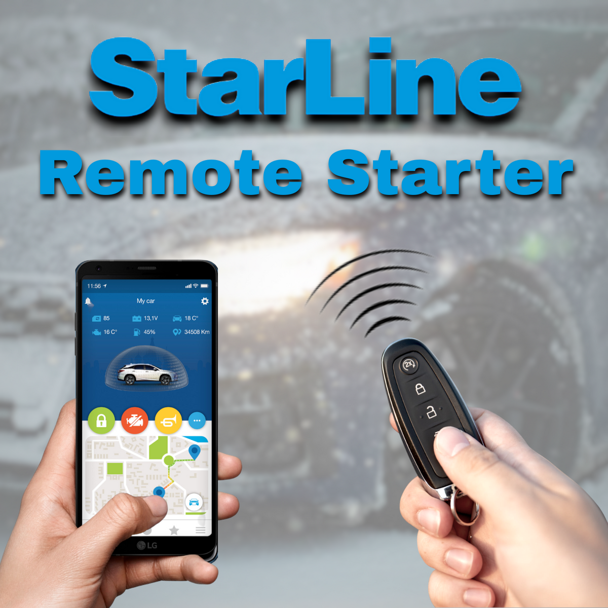 Starline S9-RS-LCSIM Interface Module with Smartphone App Control, 3 Year Service Included