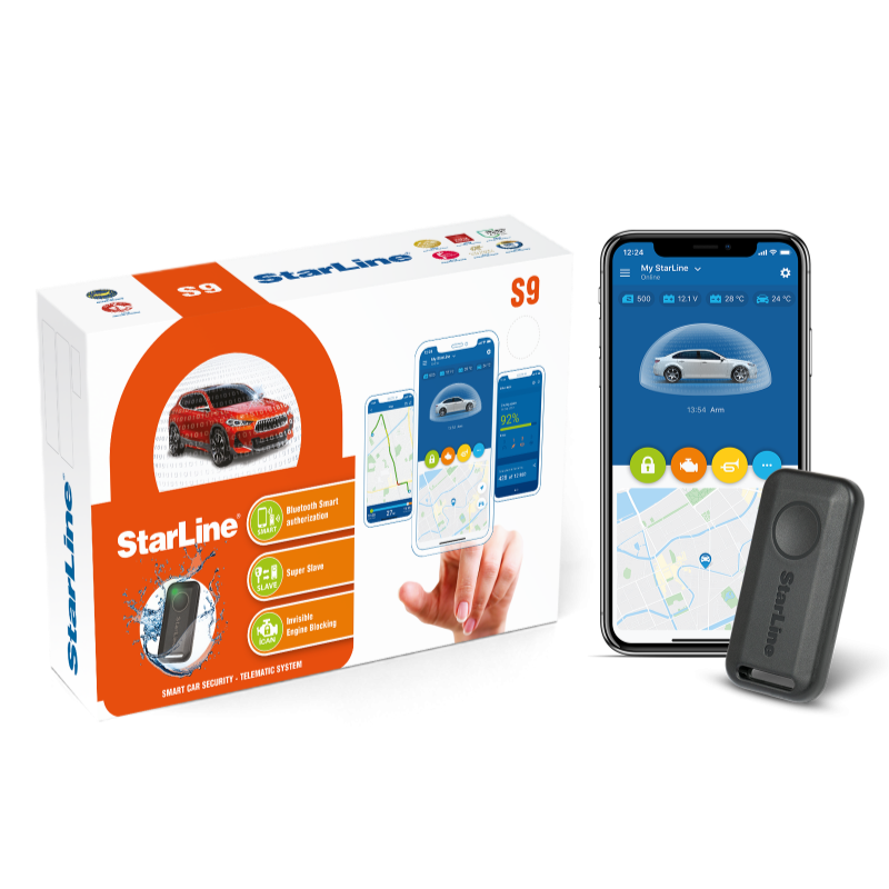 Starline S9 Digital Anti-Theft & Security System with GPS Tracking and Smartphone Control, 3 Year Service Plan Included