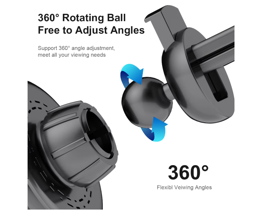 LDS 15W Magsafe Wireless Phone Car Charger and Air Vent Mount