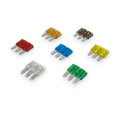 Micro3 12 Volt Car Fuses (5 Amp, 7.5 Amp, 10 Amp & 15 Amp) | 10 Pack
