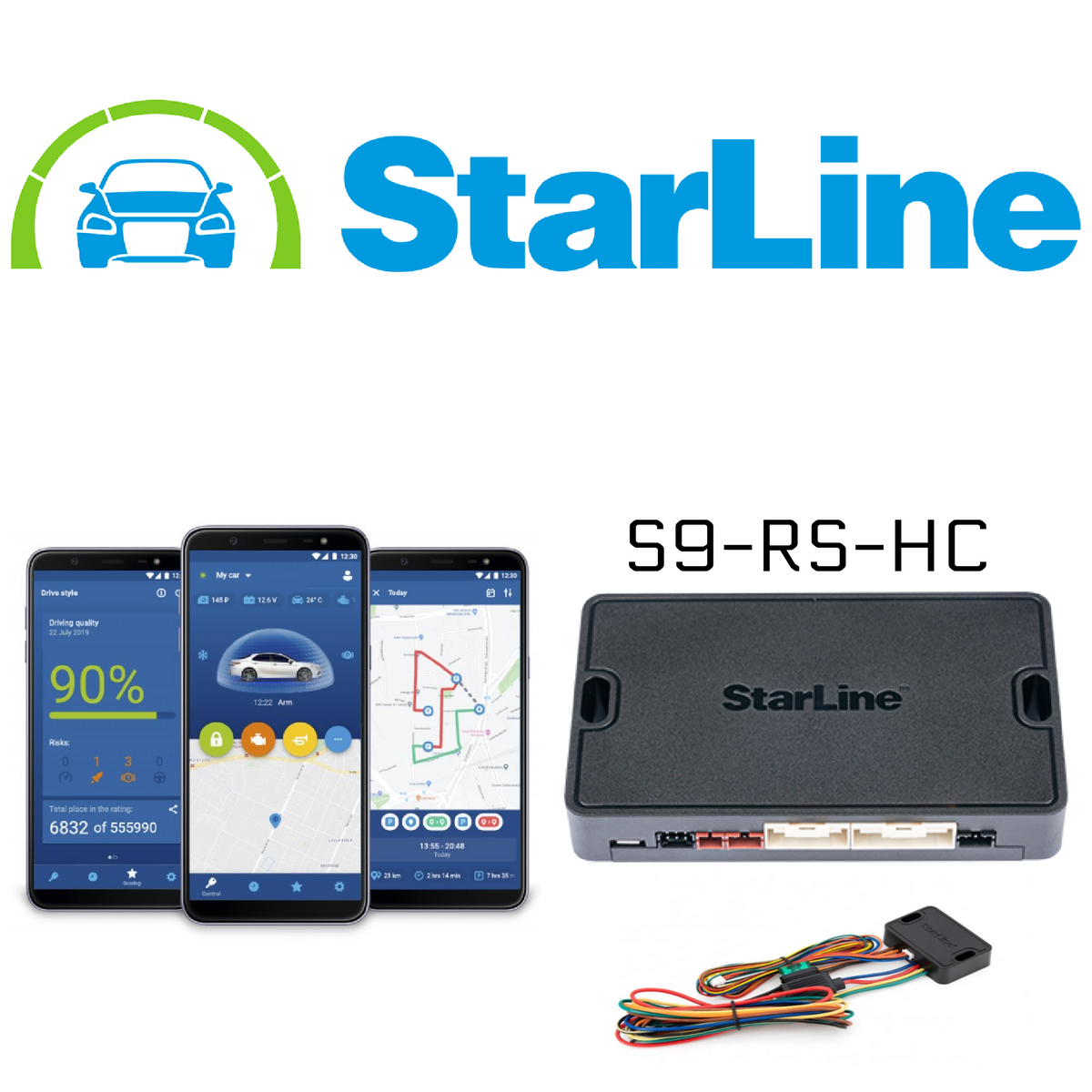 Starline S9-RS-HCSIM Interface Module with Smartphone App Control, 3 Year Service Included