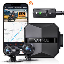 Vantrue F1 Motorsport Front & Rear Dash Camera, 4K + 1080p @ 30fps, 32GB, WiFi, GPS