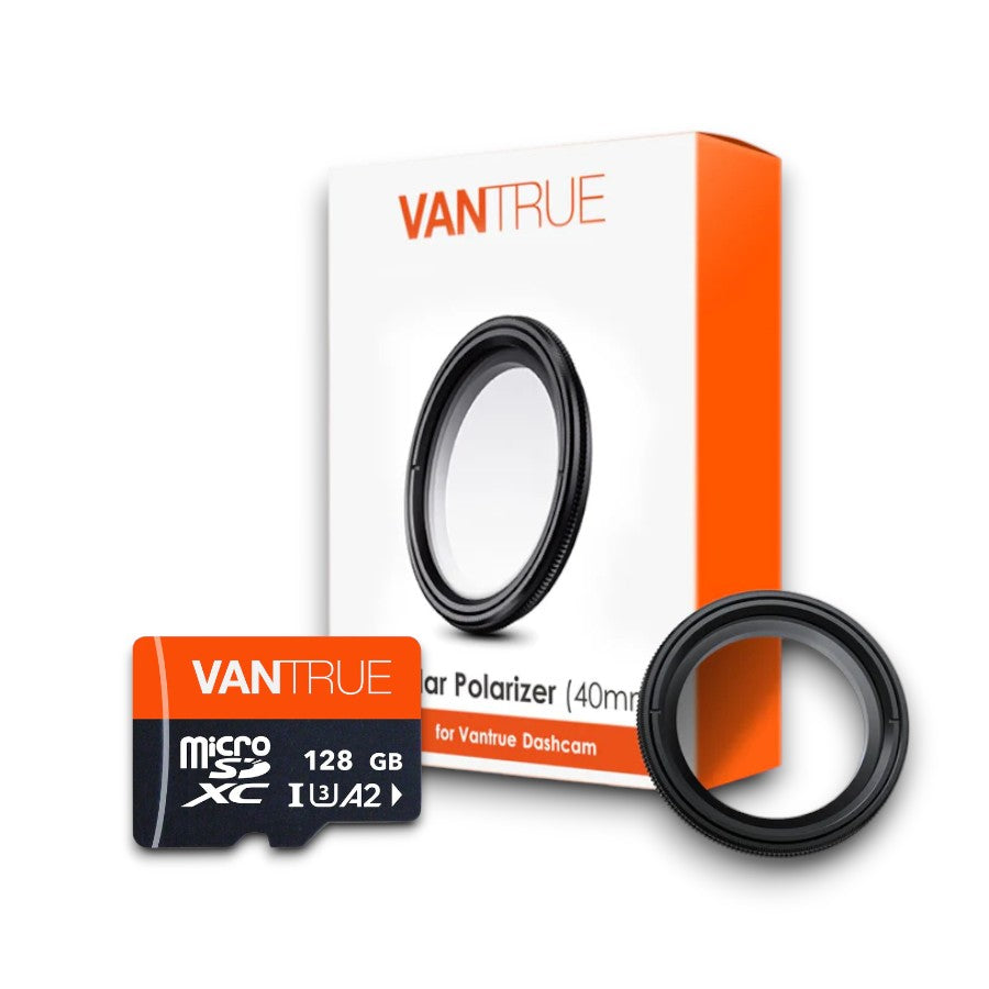 Vantrue CPL Filter & 128 GB Micro SD Card