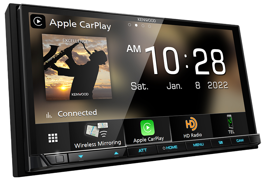 Kenwood Excelon DMX908S Multimedia Receiver, 7", Wireless AA & CP, HDMi, Maestro, HD Radio, 5 Volt RCA, 2 Year Warranty