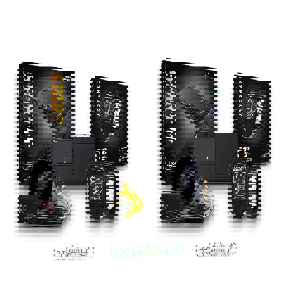 Compustar T12-CMX-AS Car Alarm with Remote Starter, 2-Way LCD + 2-Way LED, 15000 Foot Range