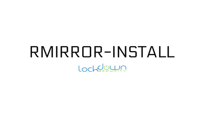 Rear View Mirror LCD Display Installation, RMIRROR-Install