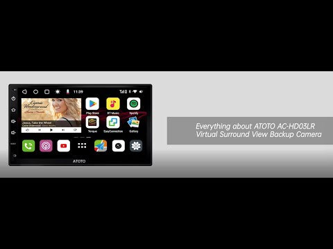 ATOTO AC-HD03LR Rear Camera for ATOTO S8, Includes Virtual Surround View Feature