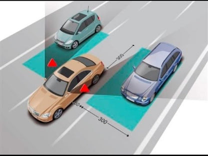 Auto-i BSD1000P Ultrasonic Blind Spot Detection Kit with Rear Parking Sensors