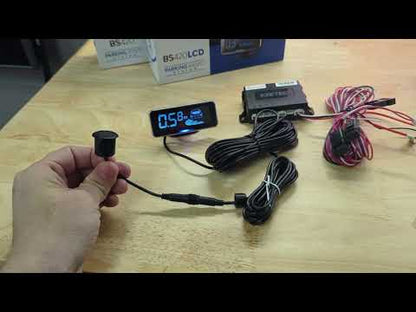 KEETEC BS420LCD 4 Sensor Parking Sensor Kit, Dual Purpose Front or Rear Use