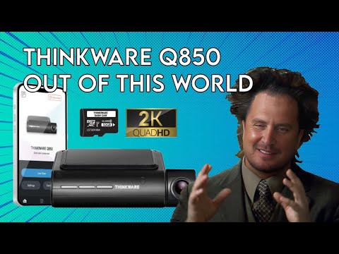 Thinkware Q850DH64 Dash Camera, 2K+1080P @ 30fps, 64GB, WiFi, GPS