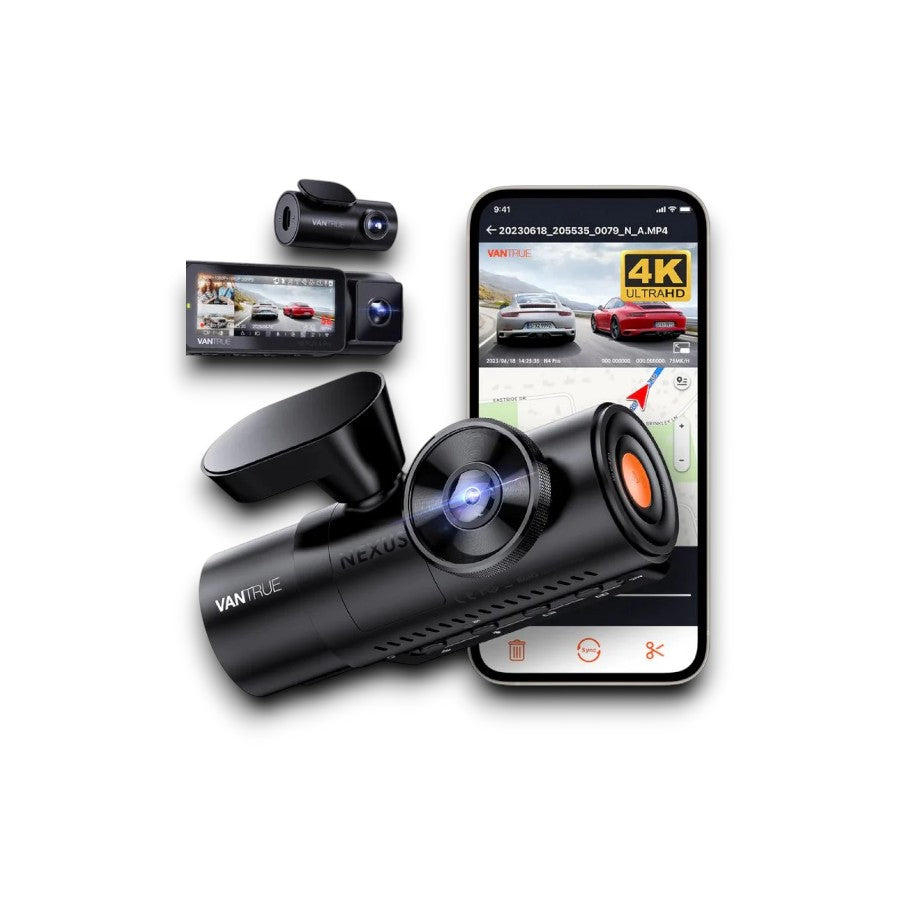 Vantrue N4 Pro S  Dash Camera 4K+1080p+2K @ 30fps, WiFi, LCD Screen, GPS, Cloud