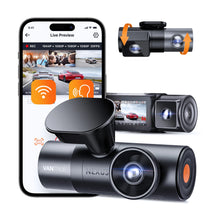 Vantrue N5S Dash Camera, 2K+1080p(x2)+2K @ 30fps, WiFi, LCD Screen, GPS, Cloud